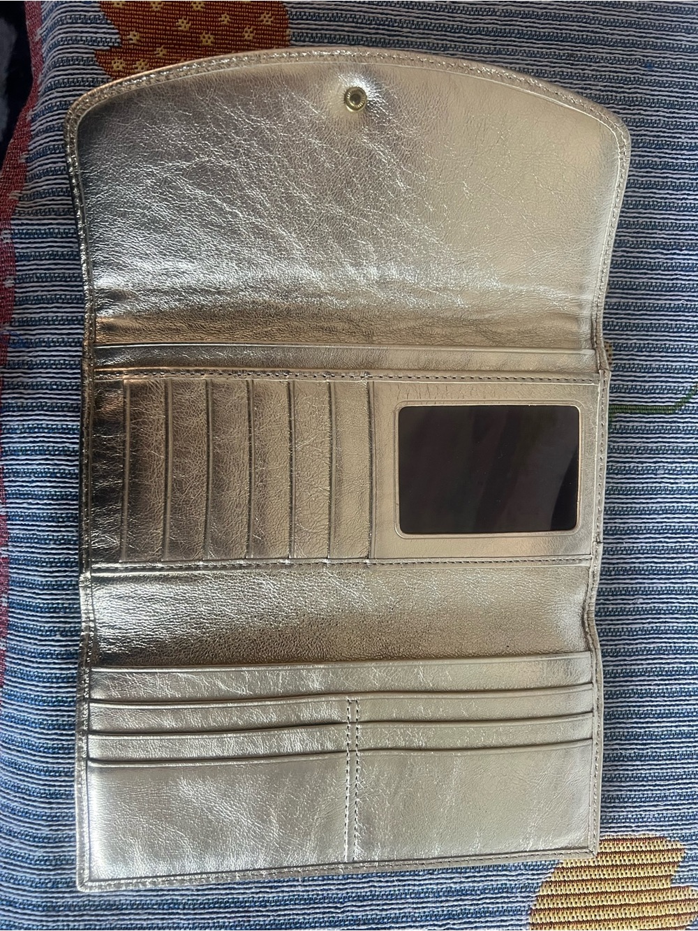 Coach Beige Signature Wallet with Gold Trim - Picture 6 of 6
